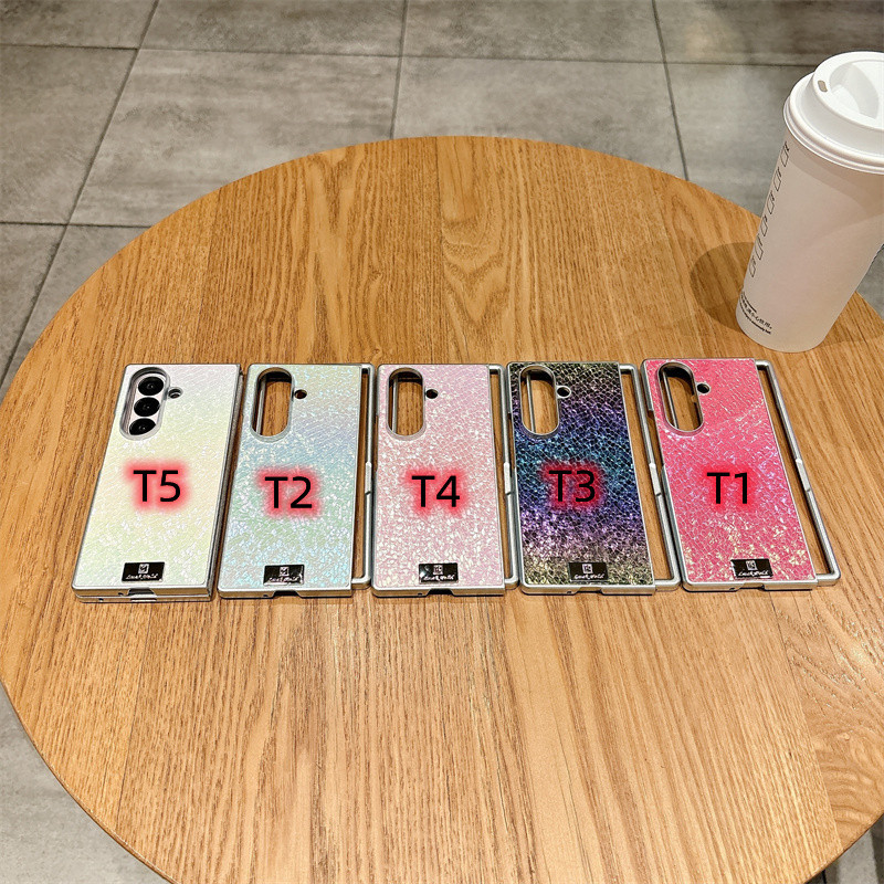 Ốp điện thoại họa tiết dệt Gradient cho Samsung Galaxy Z Fold 7 Fold 6 Fold 5 Fold 4 Z Fold 7 6 5 4 3 Ốp lưng bảo vệ