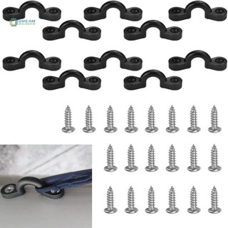 Bộ 10 Miếng Lót Mắt Kayak Với 20 Chiếc Vít Phụ Kiện Nylon Bungee Deck Kayaking Phụ Kiện Thay Thế Cho Canoe Rigging mới