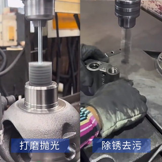 Bàn chải ống dây thép không gỉ có tay cầm, đánh bóng, làm sạch lỗ tròn