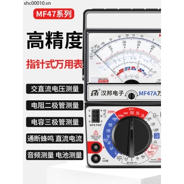 Đồng hồ vạn năng con trỏ Độ chính xác cao Đồng hồ cơ bảo vệ toàn diện Đồng hồ vạn năng chống cháy nổ MF47 Đồng hồ sửa chữa thợ điện thời trang cũ