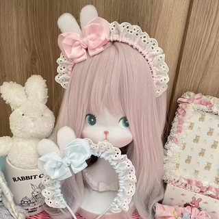 Nhật Bản Gothic Retro Cosplay Trang Phục Người Giúp Việc - Phụ Kiện Tóc Dáng Yêu Với Nơ Và Mũ