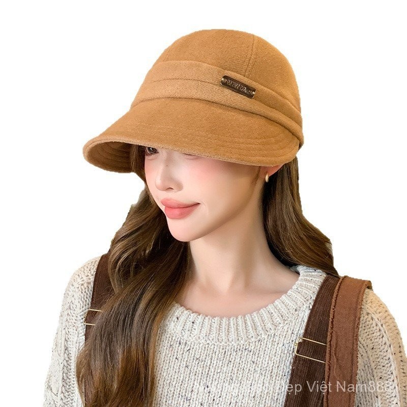 [Giảm Giá] Mũ Xô Nhỏ Retro Hàn Quốc Chống Gió, Sang Trọng Cho Mùa Thu