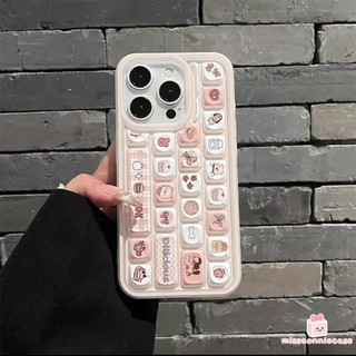 Ốp Lưng Cho Iphone 7Plus 16 14 17 11 12 15 13 Pro Max Air 15 16 8 14 7 6 Plus X XR XS MAX SE 2020 Thời Trang Mèo Con Dễ Thương Bánh Giải Trí 3D Bàn Phím