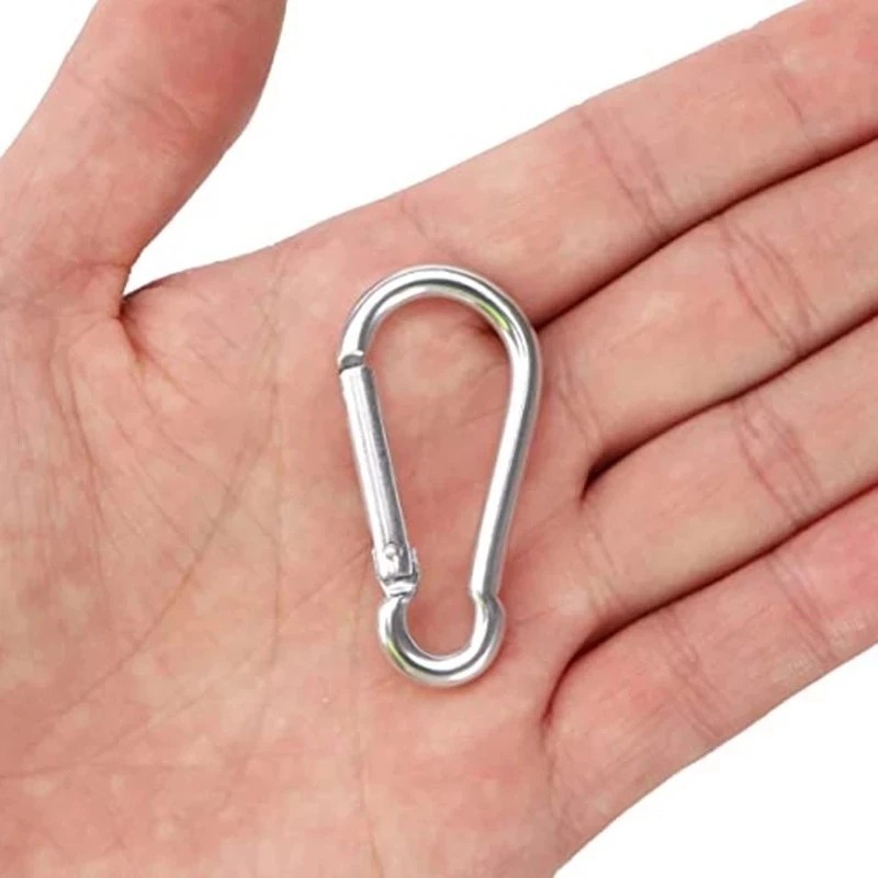 MB6 Set 10 Móc Khóa Garabiner Ghữ D Mini Bằng Hợp Kim Nhôm Tiện Dụng Khi Đi Gắm Trại MALAN