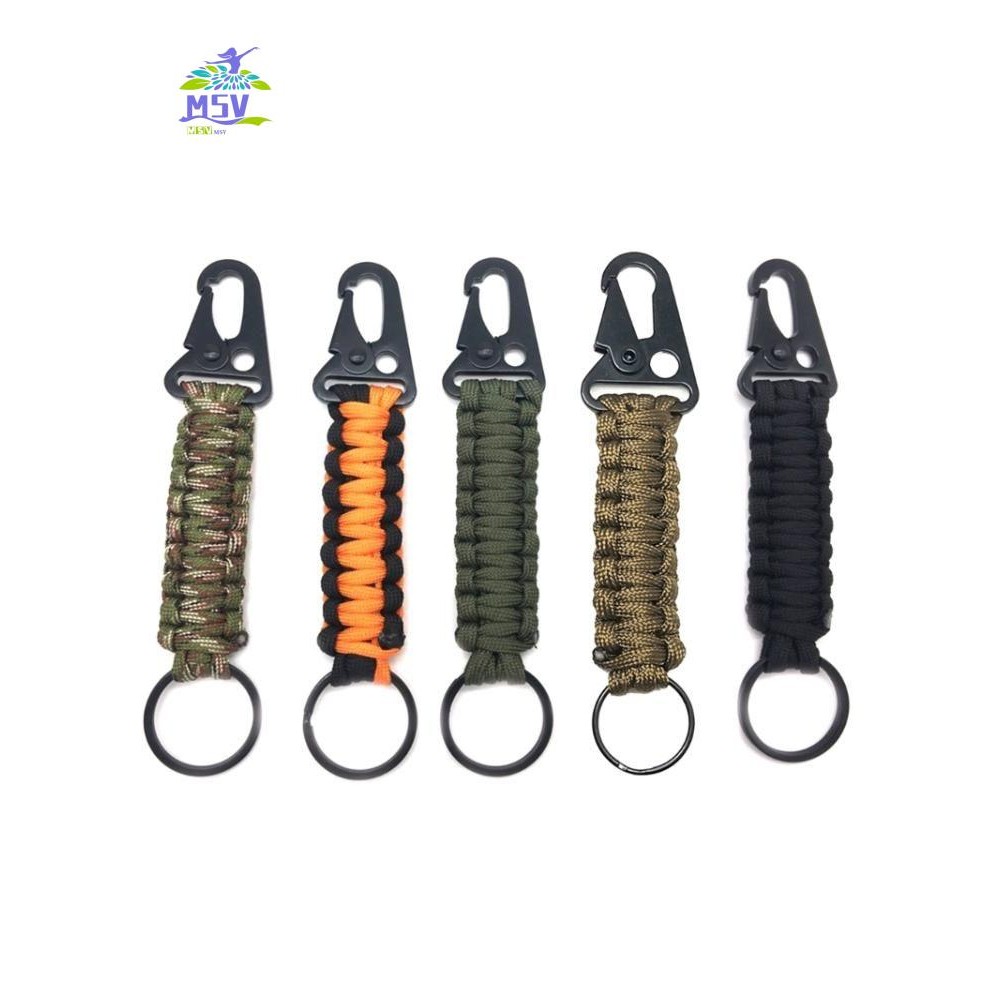 Móc khóa Carabiner kẹp Paracord - Phụ kiện tiện lợi cho câu cá và cắm trại