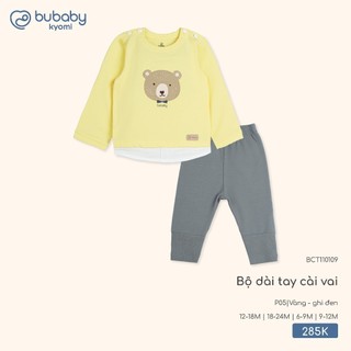 Bubaby BCT110109 Bộ dài tay cài vai   🔅 T9.2