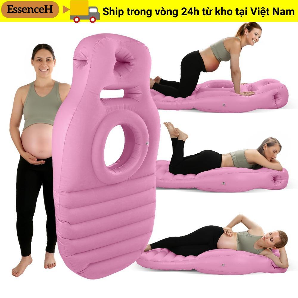 Giường bà bầu bơm hơi ESSENCEH​​, ​​Bao gồm máy bơm không khí​​ Có thể gập lại​​ ​​Gối bà bầu​​, ​​Thiết kế tiện dụng​​ ​​Độ săn chắc có thể điều chỉnh​​ ​​Gối mang thai bơm hơi​​