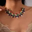 Kim Cương Hình Bầu Dục Bông Tai Bộ Vòng Cổ Retro Thời Trung Cổ Phong Cách Tòa Án Thanh Lịch Xương Đòn Dây Chuyền Ánh Sáng Sang Trọng Cao Cấp Vòng Cổ Nữ 2026-6-11