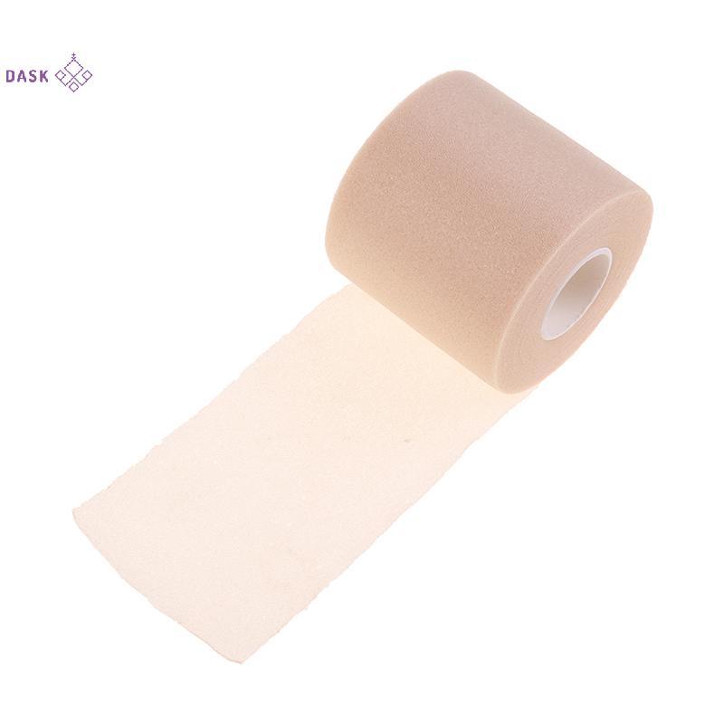 [DASK] 1 Cuộn Phim Da Cotton Bọt Băng Co Giãn Tự Dính Khuỷu Tay Mặt nạ Da Đầu Gối Phim Bọt Underwrap Thể Thao Pre-Wrap Cho Băng Thể Thao