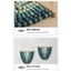 THEGIRL8B Đính cườm treo tường, Mặt dây chuyền treo tường lấy cảm hứng tự nhiên bằng gỗ, Mặt dây chuyền trang trí nghệ thuật hạt xanh dần dần theo phong cách thủ công độc đáo Lối vào
