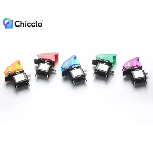 Công tắc chuyển đổi đèn Led chiếu sáng trên ô tô Tru Máy bay an toàn Flip Up Cover Guard 12V Đẹp