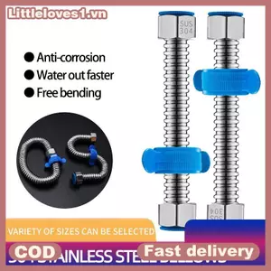 Littleloves1 Thép không gỉ Tấm 1 Ống kim loại 2 Inch Đầu vào máy nước nóng chống ăn mòn cho hệ thống ống nước căn hộ VN
