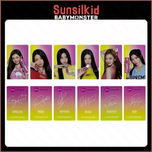 SQ11 6 Cái / bộ BABYMONSTER Sunsilkid LOMO Thẻ Sunsilk Lindonesia Bưu Thiếp Bộ Sưu Tập Ngôi Sao Ngoại Vi