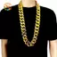 CANAMEK 50-120cm Quá Khổ Lớn Chunky Dây Xích Màu Vàng Nelace Hip Hop Punk Gothic Ro Mặt Dây Chuyền Nhựa Biểu Diễn Đảng Đạo Cụ CSF