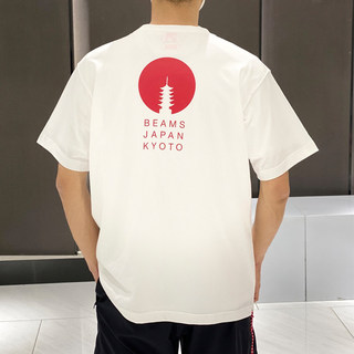 Bán Chất Lượng Cao Nhật Bản Kyoto Phiên Bản Chùa In Cotton Nguyên Chất Áo Thun Nữ Tay Ngắn Unisex Hàng Ngày Thường Ngày Hàng Đầu