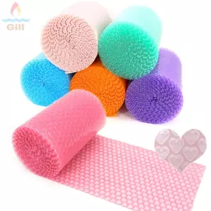 Bao bì đệm GILL, Bọc bong bóng hình trái tim chống sốc 6M, Bộ đệm đóng gói đáng yêu Túi bọc bong bóng dày Trang trí tiệc