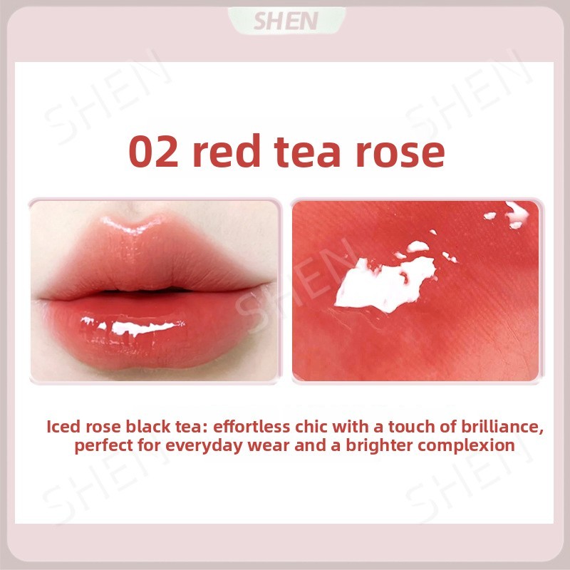 Không Cảm Biến Gương Trong Suốt Bóng Gương Môi Men Nuôi Dưỡng Môi Dưỡng Ẩm Độ bão Hòa Thấp Làm Trắng Không Dễ Dính Cốc