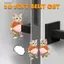 Miếng Dán EDIWANY, Miếng Dán Bụng Chó Shiba Inu Mũm mĩm Shiba Inu Dán, Dễ Thương Squeezable Mềm Nền Màu Hồng Dễ Thương Nhãn Dán Chó Con Dễ Thương Trang Trí Điện Thoại