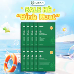 Combo 10 Mặt Nạ Caryophy Giảm Mụn, Thâm & Dưỡng Ẩm Da 22g Portulaca Mask Sheet 3in1 Hasaki Chính Hãng