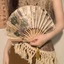 Quạt Nhỏ Di Động Di Động Cổ Vỏ Quạt Gấp Quạt Làm Mát Đạo Cụ Hanfu Cổ Điển Trung Quốc Quạt Gấp
