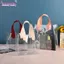 Túi Tote BORAGETE, Túi mua sắm trong suốt PVC trong suốt, Túi đựng đồ chống nước có tay cầm dung tích lớn