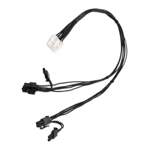 BTM Universal 10Pin đến Double 8Pin Dây nguồn màu đen cho máy trạm Thẻ Video