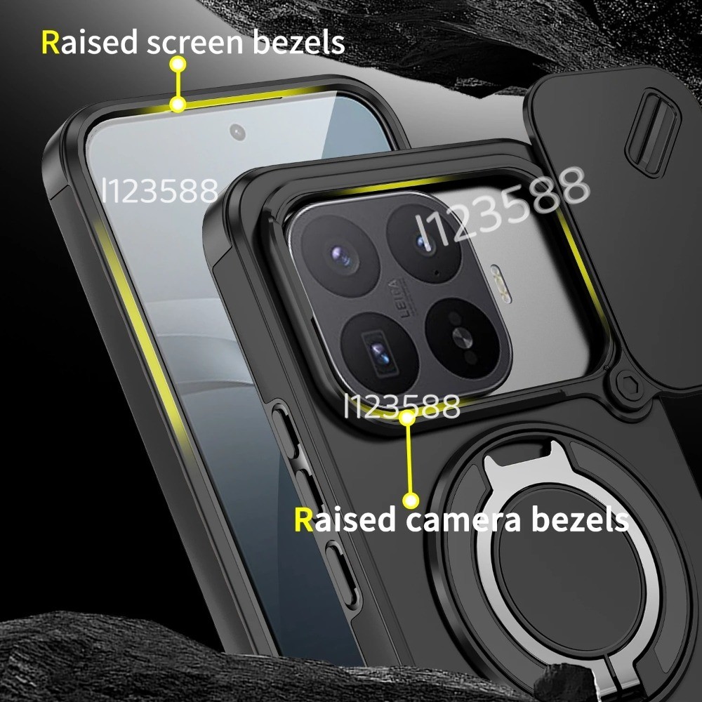 Dành Cho Xiaomi 17TPro 2026 Camera Trượt Bảo Vệ Ốp Lưng Điện Thoại Xiaomi 17T 17TPro Xiaomi17T Pro 5G Giá Đỡ Chắc Chắn Bao