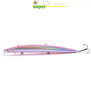 AN.MART 18cm 24g cá dài lớn Minnow câu cá biển mồi nhử 3D mắt Móc mạnh mồi nhử VN