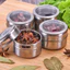 Dụng cụ sắp xếp gia vị từ tính bằng thép không gỉ Tiết kiệm không gian Lọ gia vị đa chức năng cho bột cà ri Cumin