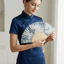 Quạt cầm tay QEARY Retro, Quạt gấp lụa phong cách khung tre, Cổ điển thanh lịch với tua rua Quạt cầm tay trang trí Trang trí nhà cửa