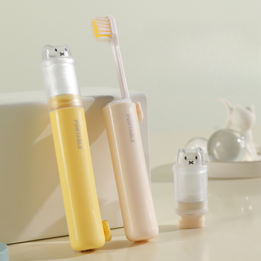 Bàn Chải Đánh Răng Lông Mềm Gấp Gọn Tích Hợp Kem Đánh Răng 2in1 HOMIE Nhỏ Gọn Tiện Dụng Mang Du Lịch