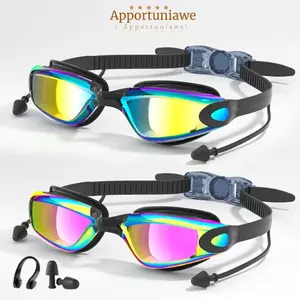 Kính bơi lội mùa hè IAPPORTUNIA, Kính mắt bơi chống sương mù chống nước, Kính bơi lặn HD có thể điều chỉnh sáng tạo dành cho nam nữ