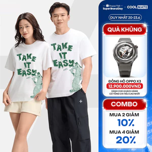 Áo thun nam nữ 100% Cotton Relaxed Fit IN Take It Easy - Coolmate