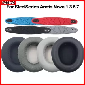 Miếng đệm tai YRBWD, Vỏ đệm tai thay thế gối, Phụ kiện tai nghe chơi game Bọt xốp Tai nghe nhét tai cho SteelSeries Arctis Nova 1 3 5 7
