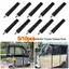 TOPTOOLCX 1 / 5 Cái Móc tán chống gió, Móc tán xe ba bánh điện nhẹ co giãn, Móc rèm mưa kim loại trượt đa năng
