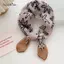 Khăn quàng cổ nữ đa năng AqToCna Vải lanh Cotton 58cm Phong cách vuông Hoàn hảo cho tóc và Ne Matching AqToCna