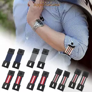 IAPPORTUNIA 2 Chiếc Nam Nữ Áo Sơ Mi Còng Giá Đỡ, Khuy măng sét Có Thể Điều Chỉnh Băng Tay Áo Giá Đỡ, Vòng Tay Co Giãn Bền Dây Buộc Nút Nối Dài Phụ Kiện