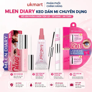 Mlen Diary 1.5ml KEO DÁN MI giả tự dính an toàn không gây kích ứng nhanh khô Trang Điểm Nữ