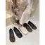 TT Ba Lê Chấm Bi Chia Ngón Chân Giày Nữ Slip-On Nơ Phẳng Xuân Hè Phong Cách Mới Satin Giày Móng Ngựa