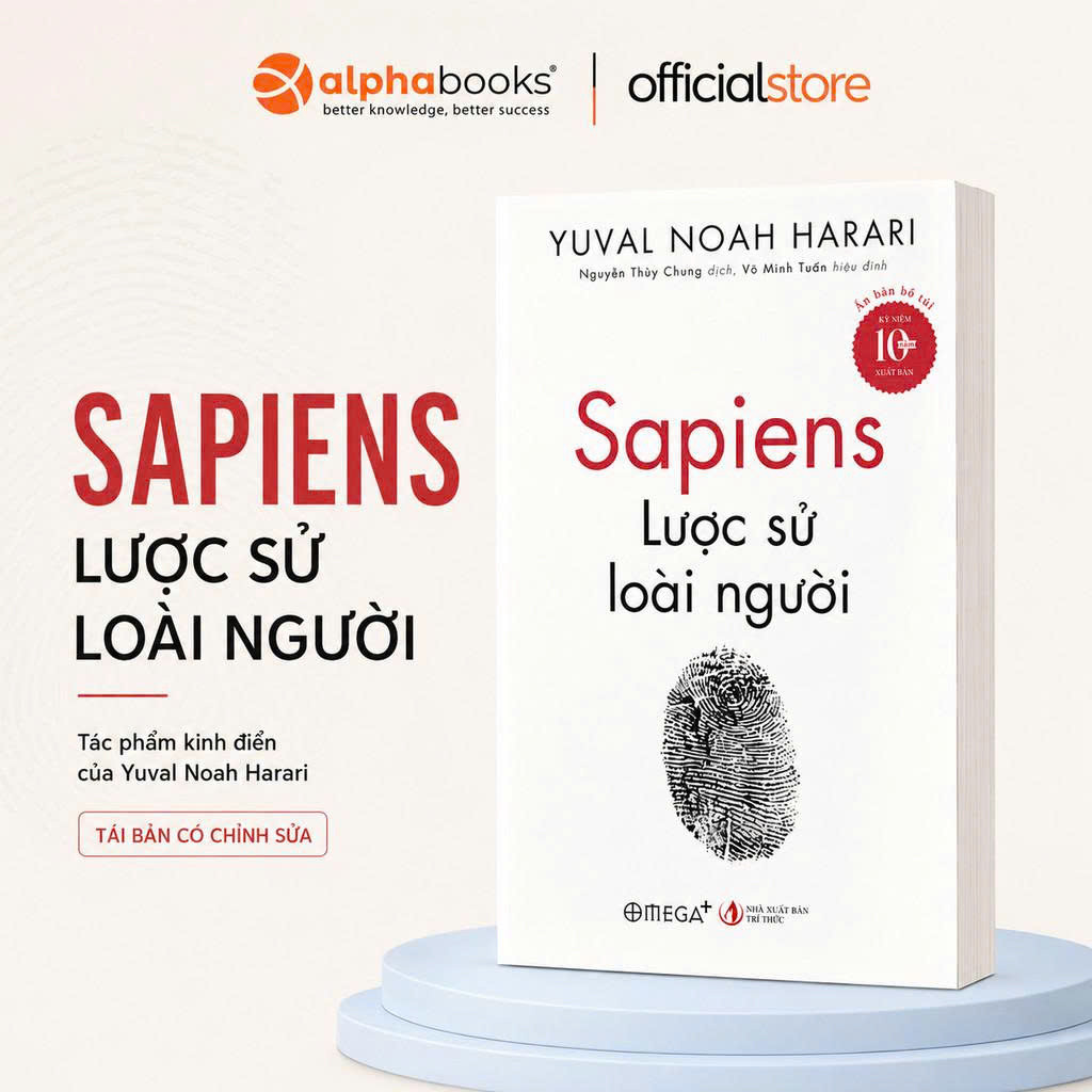 Sách - Lẻ/combo Best Sellers: Sapiens - Lược sử loài người + Súng, Vi trùng Và Thép (Omega Plus)