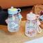 Sinh Viên Hoạt Hình Cốc Nước Uống Đôi Giá Trị Cao Dễ Thương Di Động Cốc Rơm Bé Gái Ngoài Trời Mùa Hè Di Động Cốc Nhựa AIVP