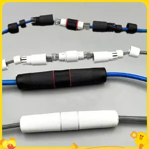 1 RJ45 Làm Kết Nối Mạng Ethernet Thẳng Chống Thấm Nước IP67 Header Ngoài Trời Băng Thông Rộng Mạng Cáp Mở Rộng