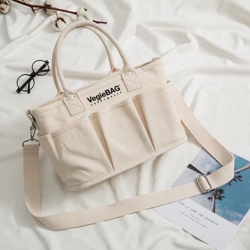 Túi Xách Bỉm Sữa VEGIEBAG Size Đại Cao Cấp, Phong Cách Hàn Quốc, Nhiều Ngăn Rộng, Chống Thấm, Dành Cho Mẹ Bỉm Hiện Đại