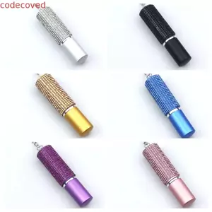 Chai nước hoa rỗng CODECOVED, Chai lỏng xịt sáng bóng 10ml, Mặt dây chuyền túi Mini có móc khóa Chai xịt ép nhỏ gọn dành cho nữ