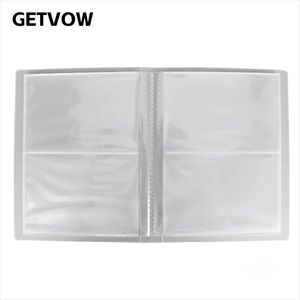 Sách lưu trữ dán móng tay GETVOW, Đề can móng tay bằng nhựa PVC Sách sắp xếp, Hiển thị sách trong suốt Dung tích lớn Nail Art Display Book Gói thẻ Album ảnh