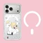 Ốp điện thoại mờ cứng hình cô gái hoạt hình từ tính cho iPhone 17 Pro Max 16 Pro 15 14 Vỏ bảo vệ mờ