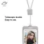 HFTOY Di động có thể thu vào Dây đeo thẻ Hộp đựng thẻ đơn giản trong suốt có cuộn có thể thu vào Hộp đựng thẻ nhận dạng trong suốt ~