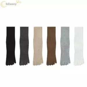 EDIWANY 1 Đôi Tất Năm Ngón, Tất Nhám Độ Ẩm Giữa Phi Hành Đoàn, Chống Trơn Trượt Đệm Dày Kiểm Soát Mùi Nhiệt Tất Thể Thao Cho Nam Và Nữ