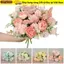 SNUGHOUSE Bó hoa nhân tạo DIY Trang trí nội thất Lễ hội Đồ dùng hoa mẫu đơn giả Hydrangea