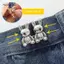 AqToCna 1 Cặp Nút Có Thể Tháo Rời Thỏ Kim Loại Thắt Lưng Nút Có Thể Điều Chỉnh Eo Kẹp Chân Cho Nữ Váy Quần Jean DIY Quần Áo Phụ Kiện AqToCna